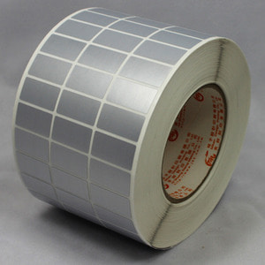 방수네임스티커롤 은색 중형 80m(30x15mm)-무코팅